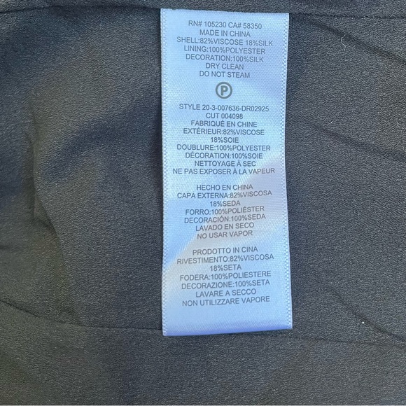 NWT Equipment Black Octava Silk-Velvet Tuxedo Mini Dress - Picture 8 of 8